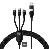 Baseus B USB/USB-C-Kabel 3v1 Flash Series 2 USB-C+ Micro-USB+ Lightning 100 W 1 - Kabel - Digital/Daten