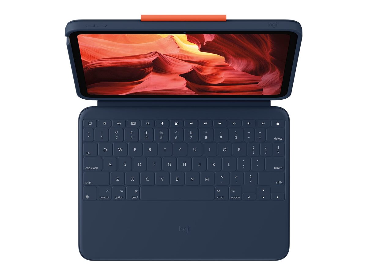 Logitech Rugged Combo 4 - Tastatur und Folioh�lle - Apple Smart connector - Classic Blue - f�r Apple 10.9-inch iPad (10. Generation)