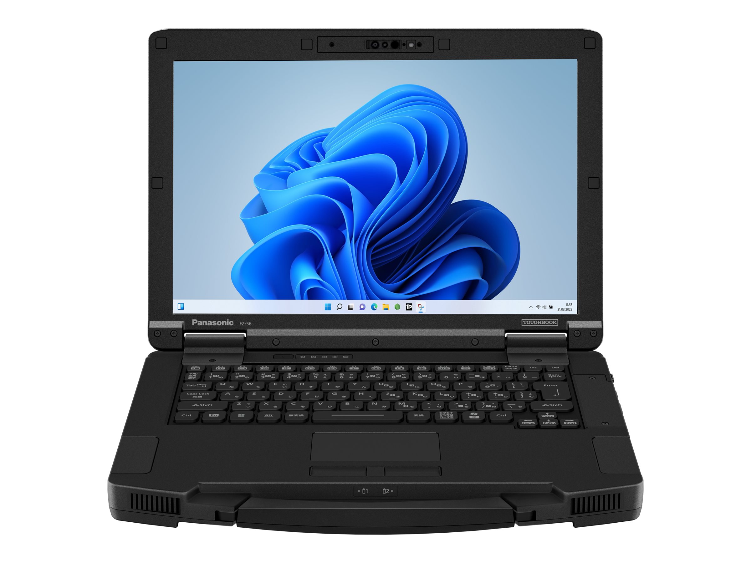 Panasonic Toughbook 56 mk1 Intel Core Ultra 5 235H Computer portatile 35,6 cm (14) Touch screen WUXGA 16 GB DDR5-SDRAM 512 GB SSD Wi-Fi 7 (802.11be) Windows 11 Pro Nero, Grigio