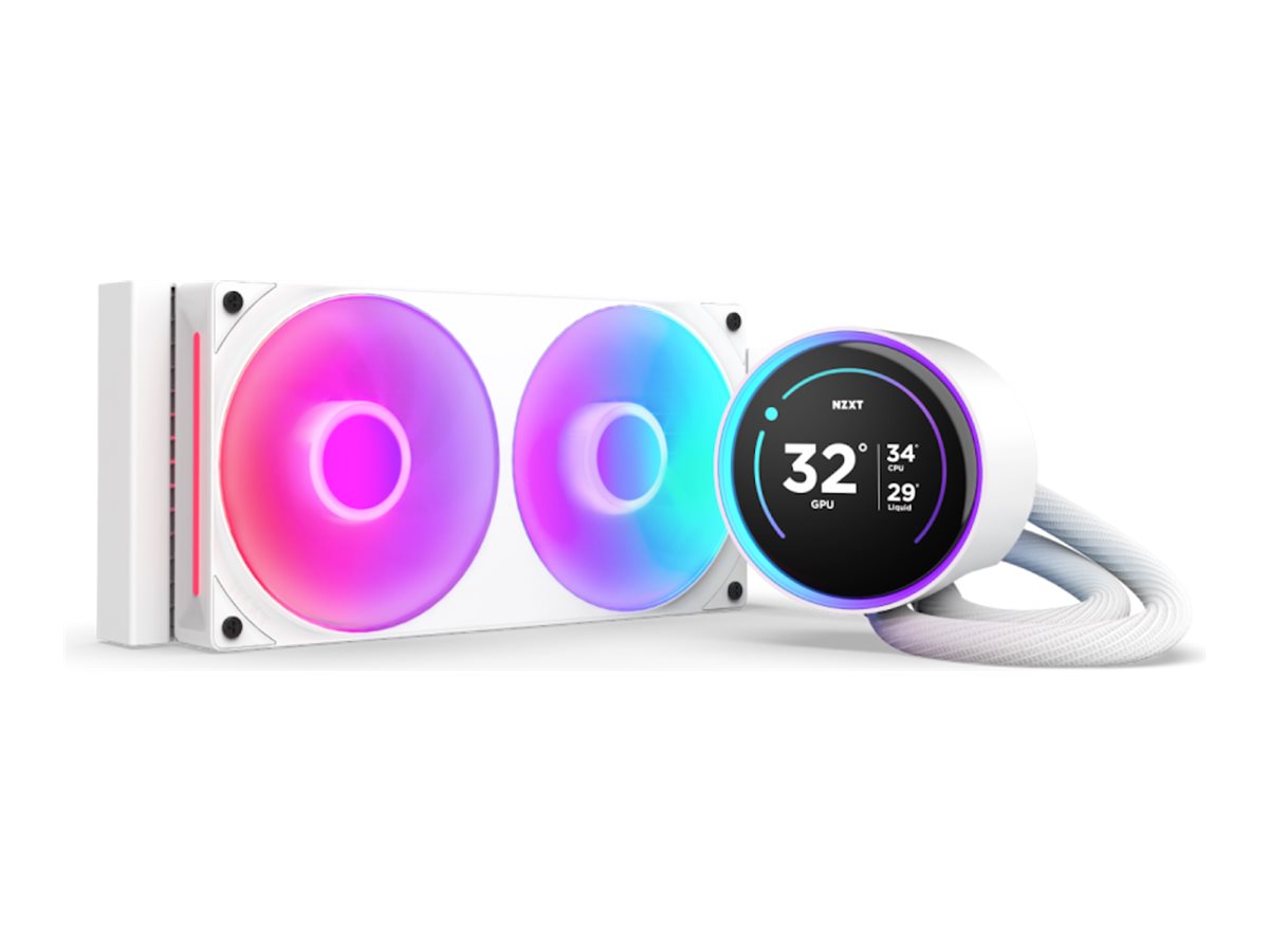 NZXT Kraken Elite 240 RGB Processeur Refroidisseur de liquide tout-en-un 12 cm Blanc 1 pi�ce(s)