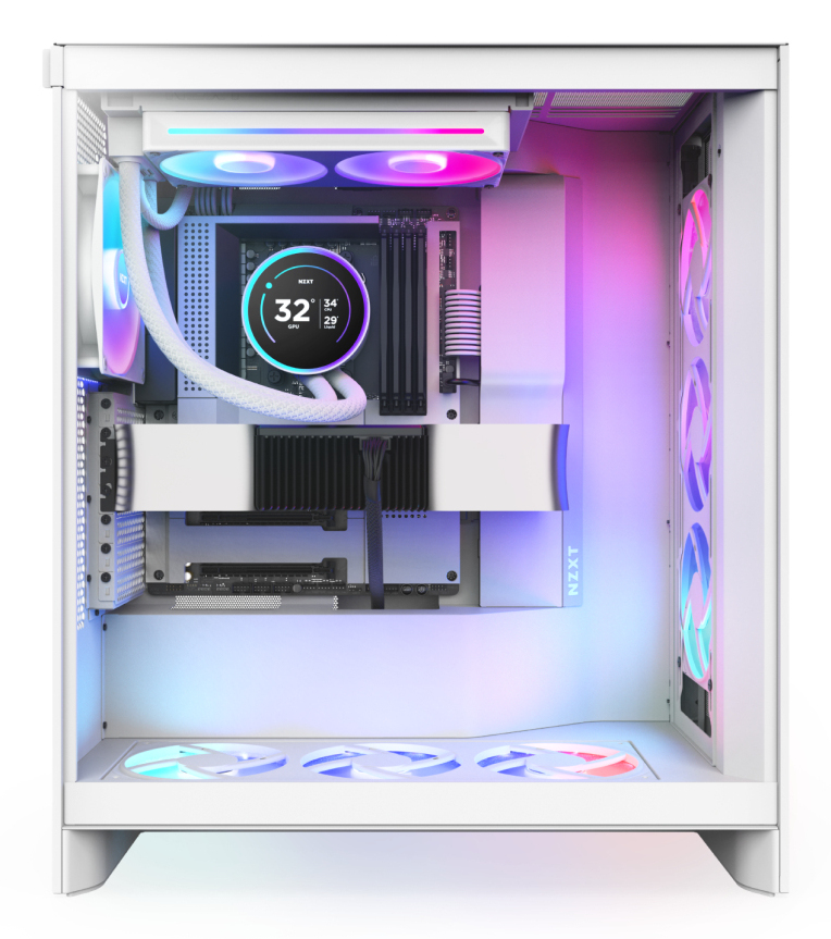 NZXT Kraken Elite 240 RGB Processeur Refroidisseur de liquide tout-en-un 12 cm Blanc 1 pi�ce(s)