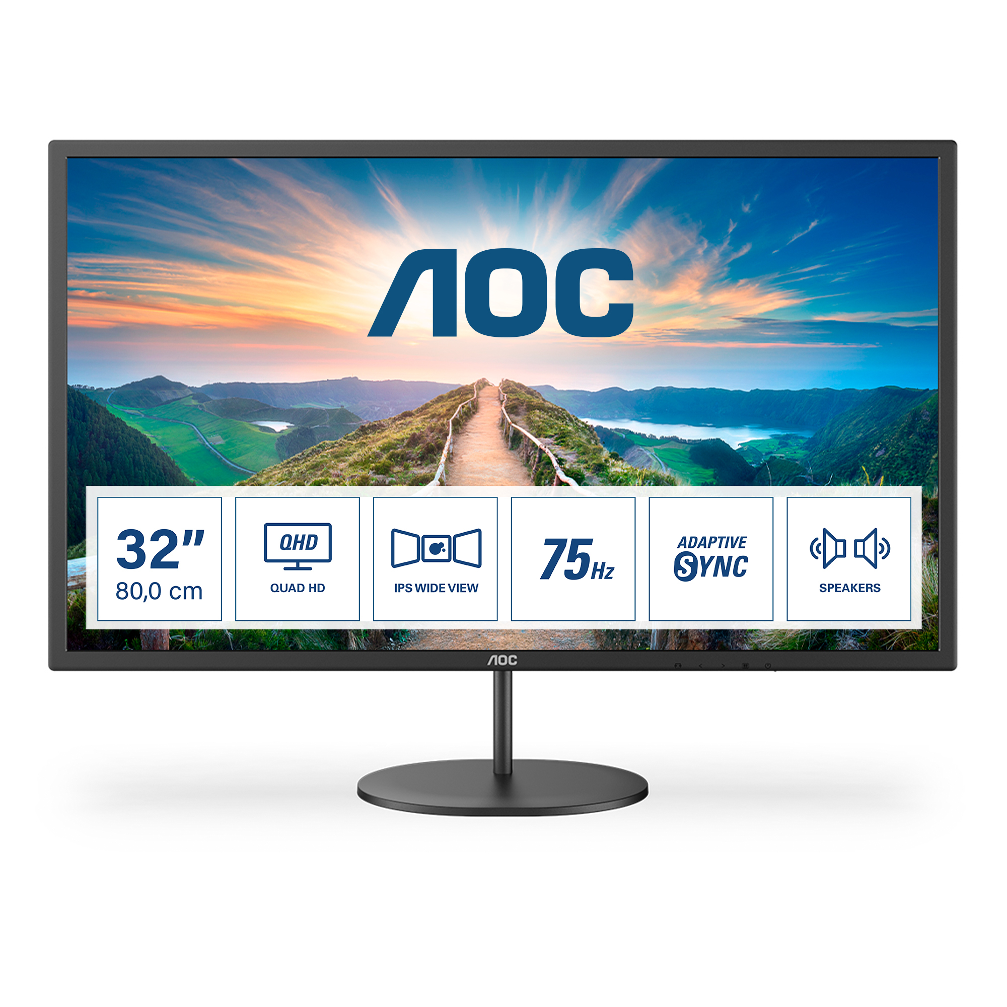 AOC Q32V4 - LED-Monitor - 81.3 cm (32) (31.5 sichtbar)