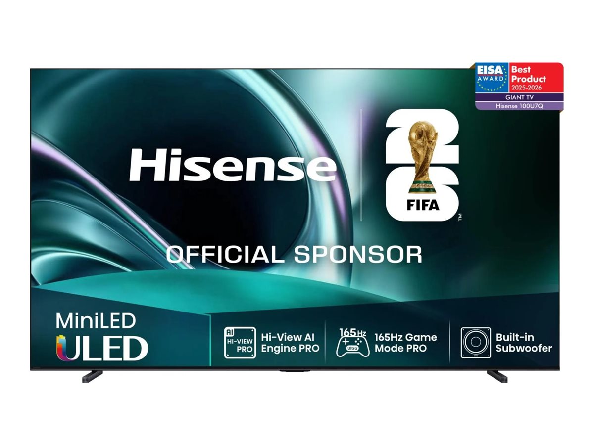 Hisense 100U7Q 2.54 m (100) 4K Ultra HD Smart TV Wi-Fi Black