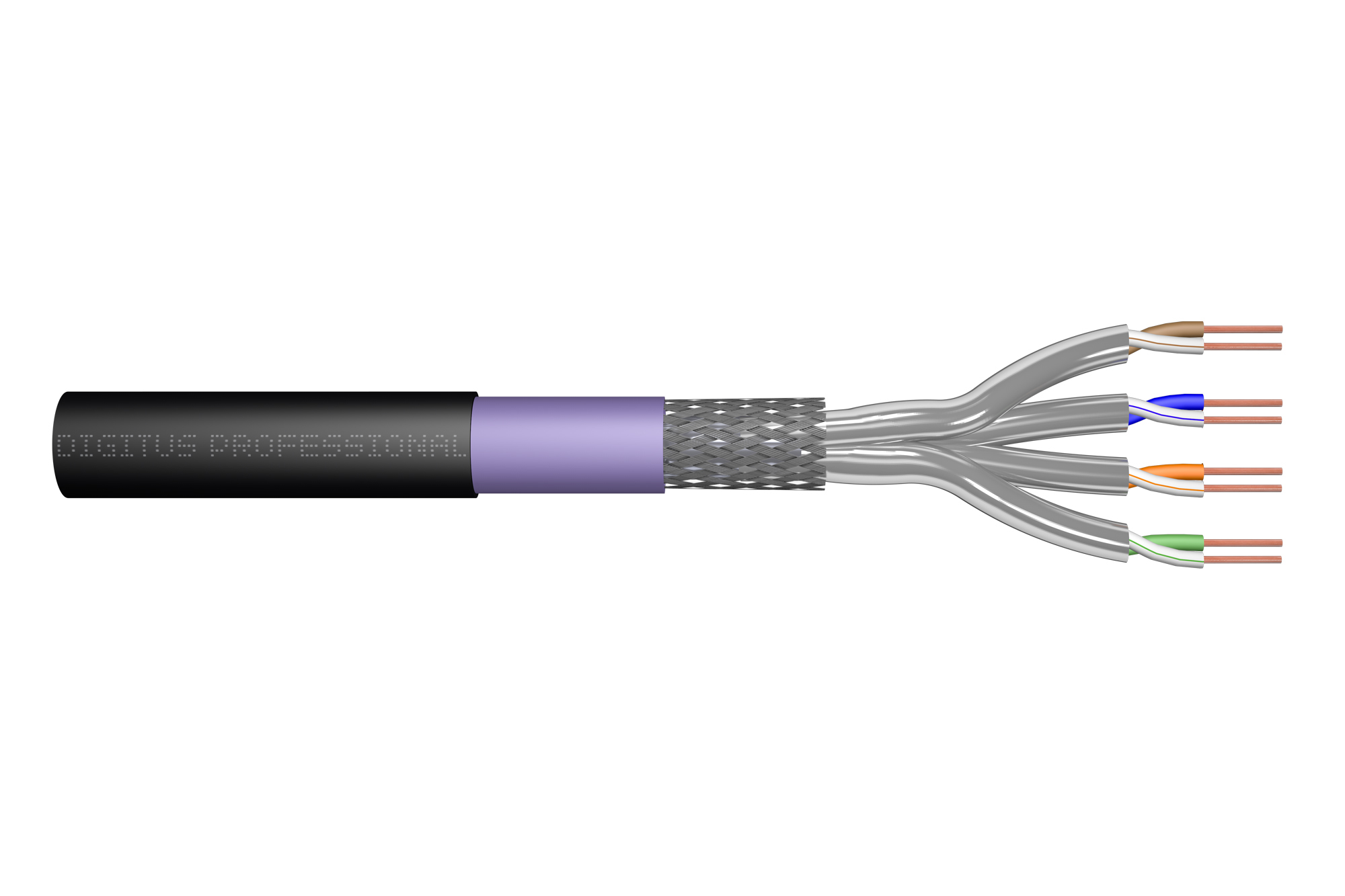 Digitus Cavo sotterraneo a doppino intrecciato CAT 7 S-FTP