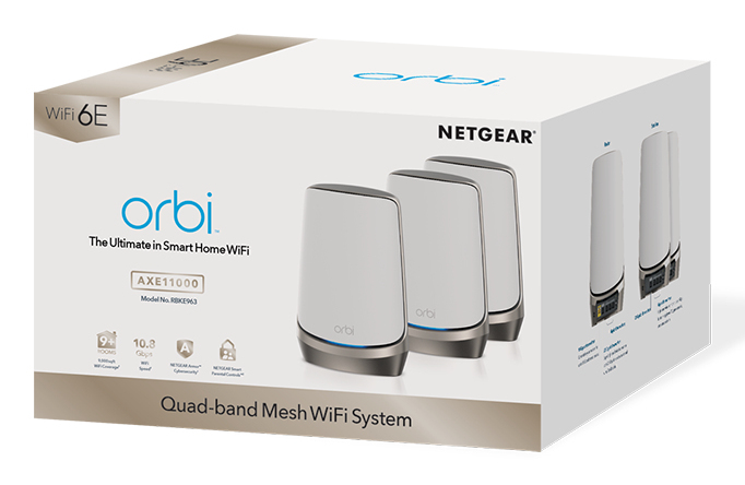 Netgear Orbi RBKE963 - WLAN-System (Router, 2 Extender)