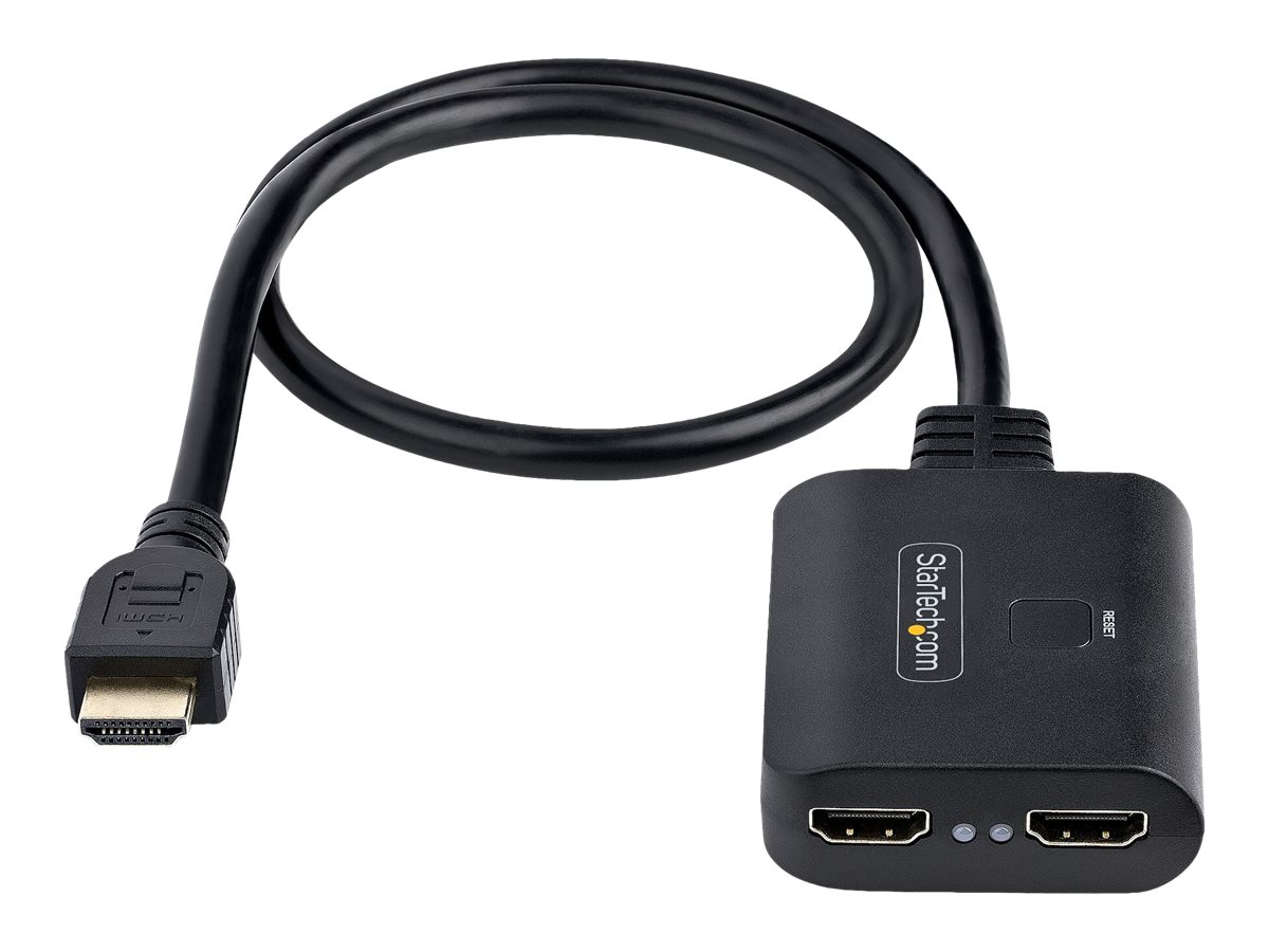 StarTech.com Divisor HDMI de 2 Puertos - Multiplicador HDMI 2.0 de 2  Puertos 4K60 - Splitter HDMI 2 Puertos de Entrada 1 de Salida - HDR/HDCP  con