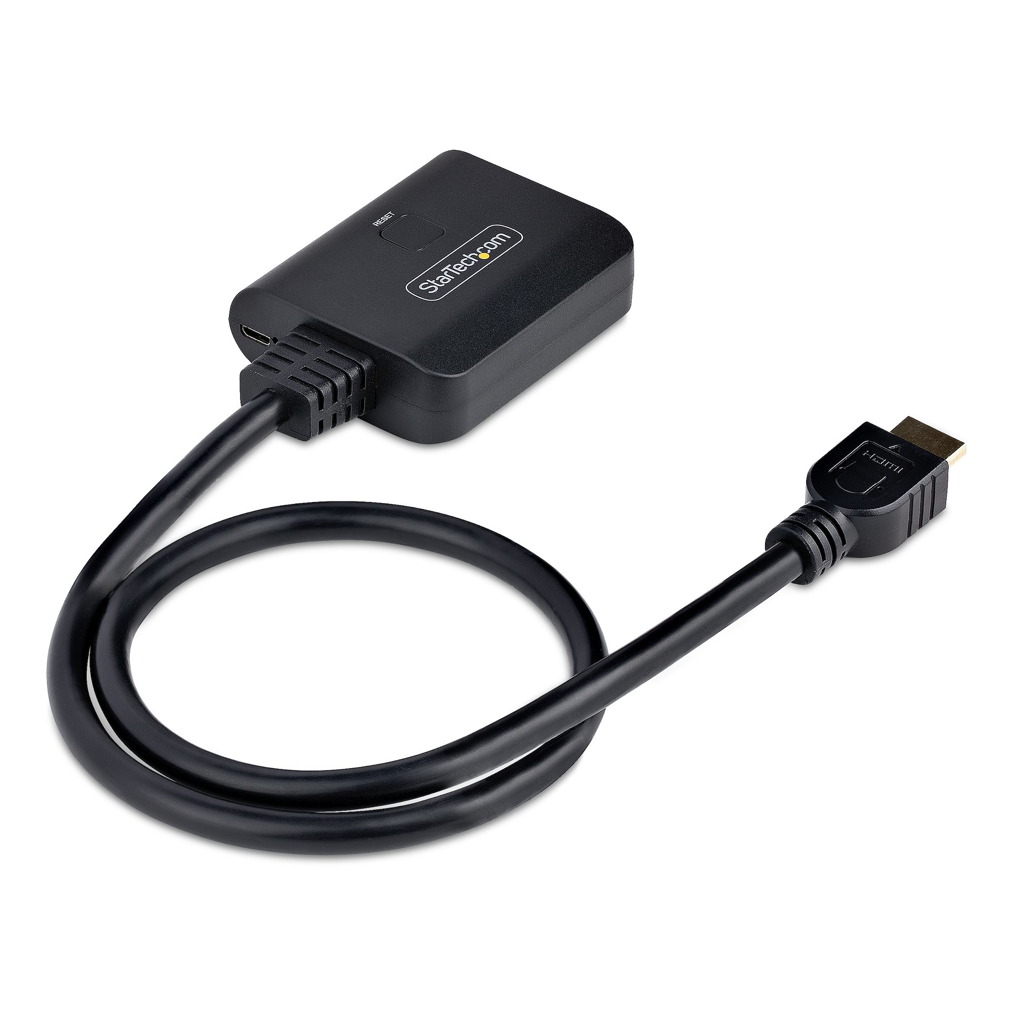 HDMI Splitter with HD HDMI Cable, 1 in 2 Out 4K HDMI Splitter for