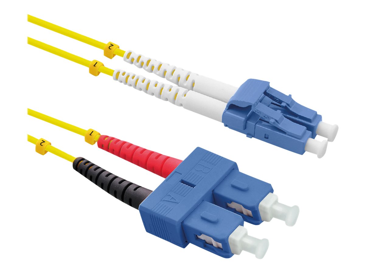 ROLINE 21.15.8790 cable de fibra optica 0,5 m LC SC OS2 Amarillo