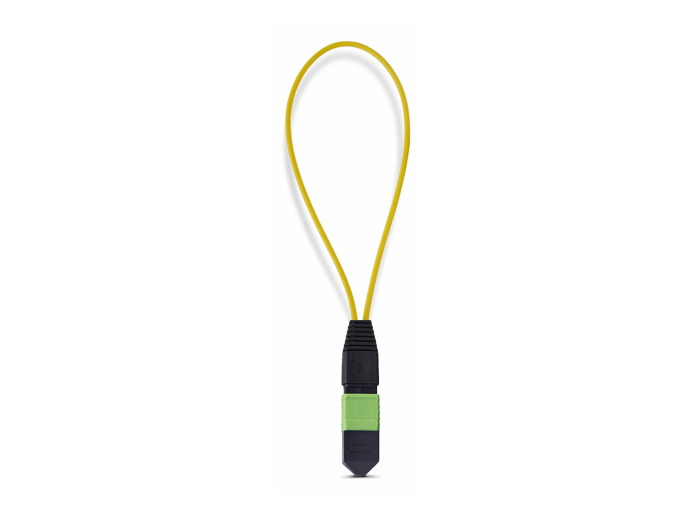 StarTech.com Adaptador Bucle Invertido MPO-12 Monomodo 9/125 MPO/MTP Macho - Probador Bucle Invertido MPO/MTP Macho - Probador de Conector MPO/MTP-APC de Fibra �ptica