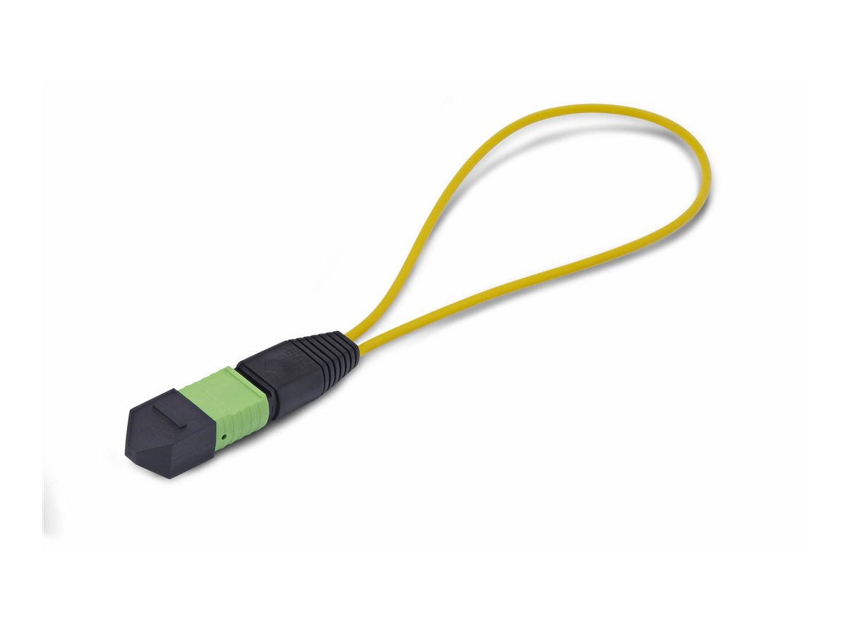 StarTech.com Adaptador Bucle Invertido MPO-12 Monomodo 9/125 MPO/MTP Macho - Probador Bucle Invertido MPO/MTP Macho - Probador de Conector MPO/MTP-APC de Fibra �ptica