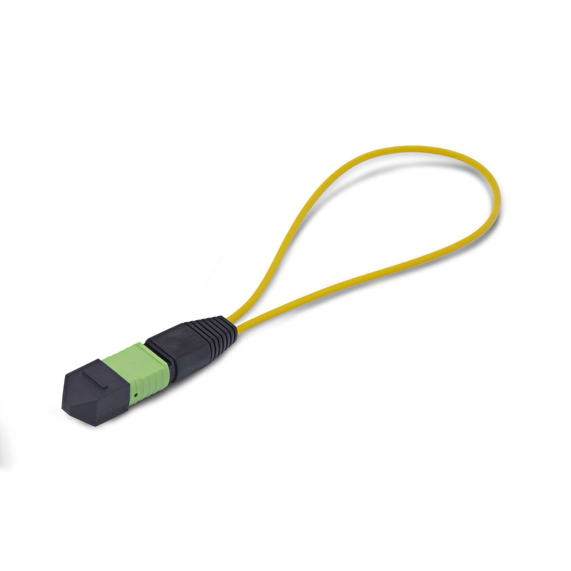 StarTech.com Adaptador Bucle Invertido MPO-12 Monomodo 9/125 MPO/MTP Macho - Probador Bucle Invertido MPO/MTP Macho - Probador de Conector MPO/MTP-APC de Fibra �ptica