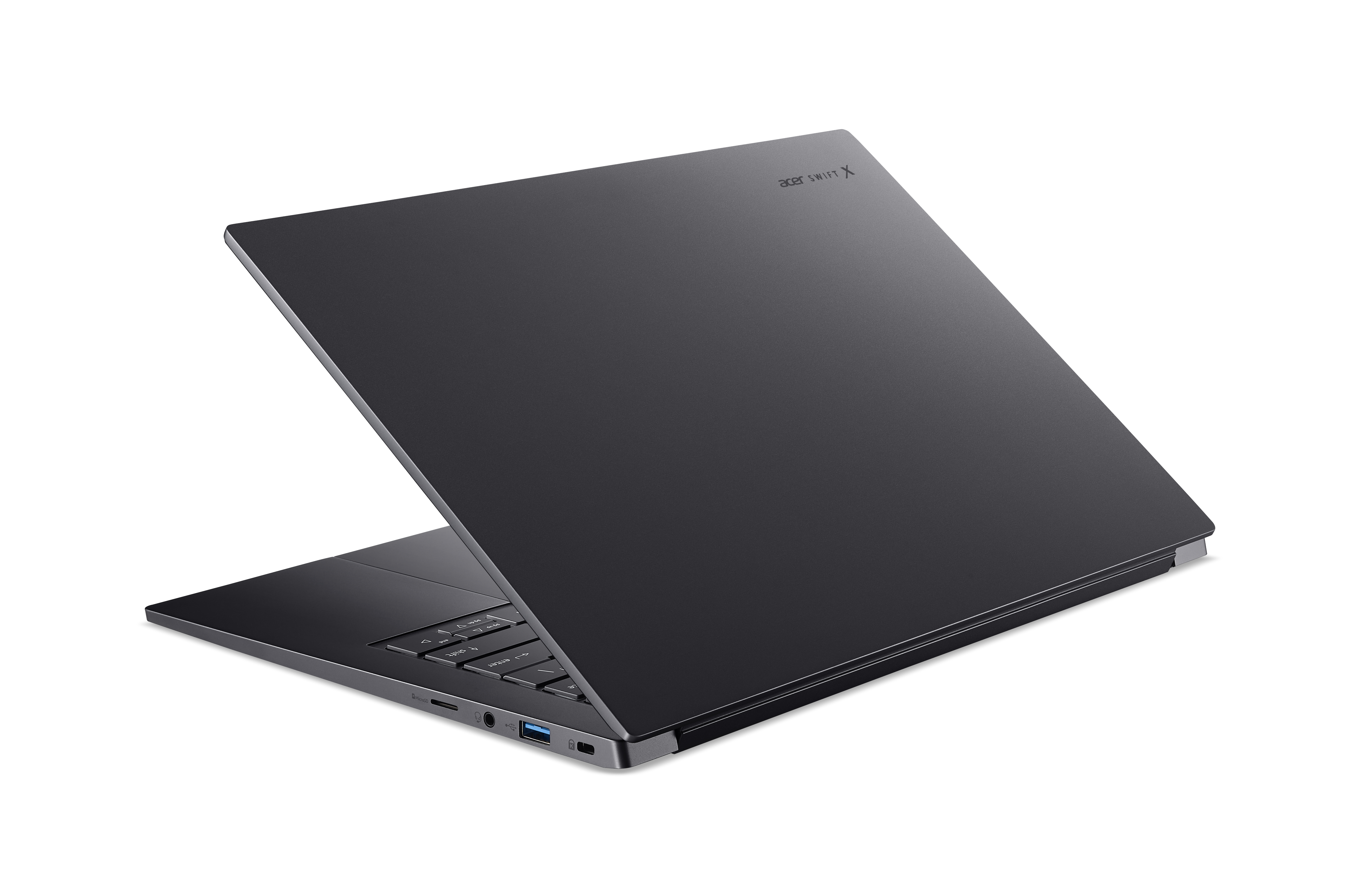 Acer Swift X 14 AI SFX14-61G - 180�-Scharnierdesign - AMD Ryzen AI 7 350 / 2 GHz - Win 11 Home - GeForce RTX 5060 - 32 GB RAM - 1.024 TB SSD NVMe, QLC - 36.8 cm (14.5)