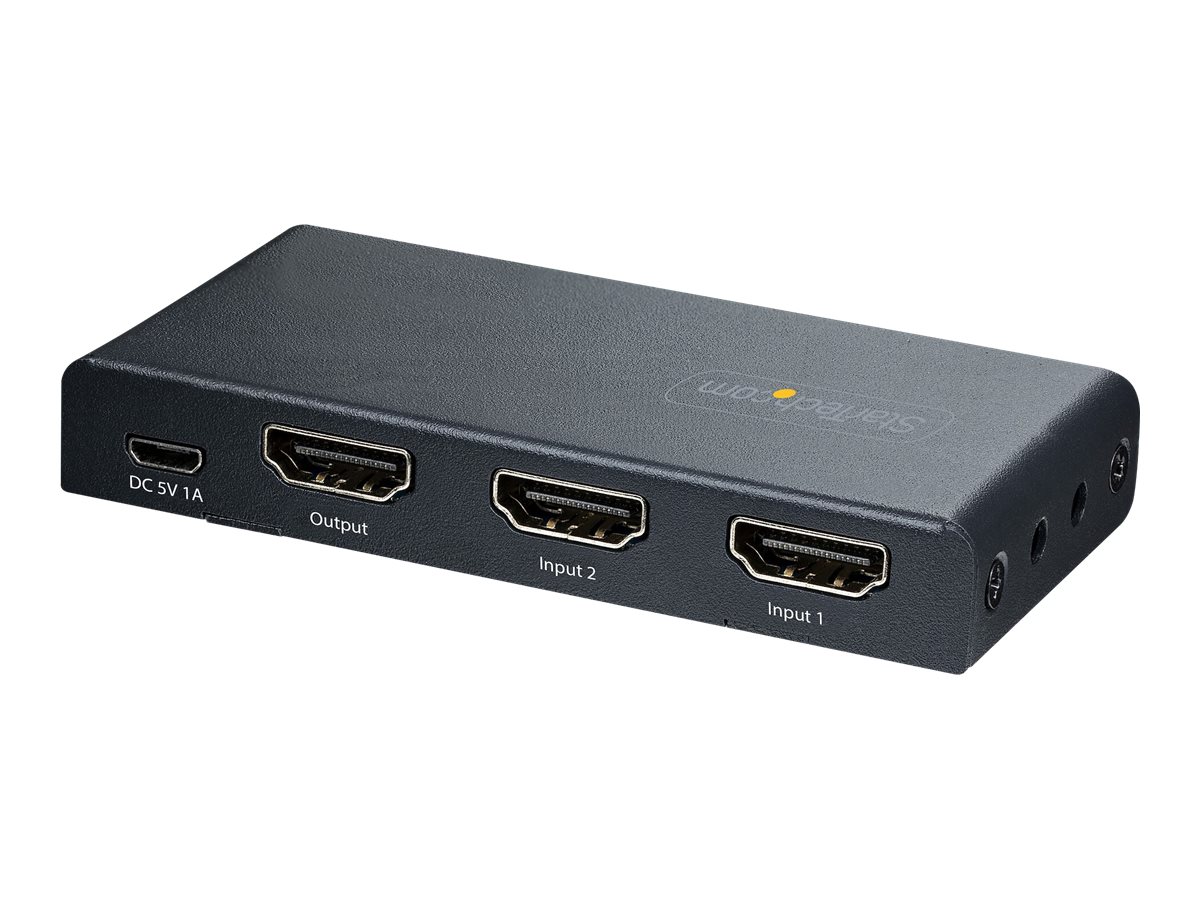 StarTech.com Switch HDMI 8K à 2 Ports - Switch HDMI 2.1 4K 120Hz HDR10+/8K  60Hz UHD - Commutateur HDMI 2 Entrées 1 Sortie - Commutation de Source