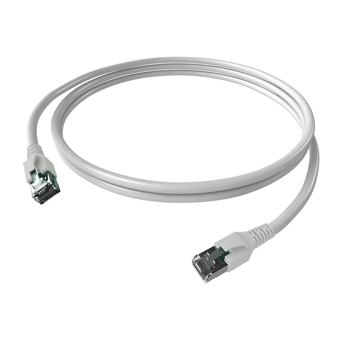 EasyLan FlexBoot Patchkabel Kat.6A S/FTP wei 2.00m - FTP - SFTP