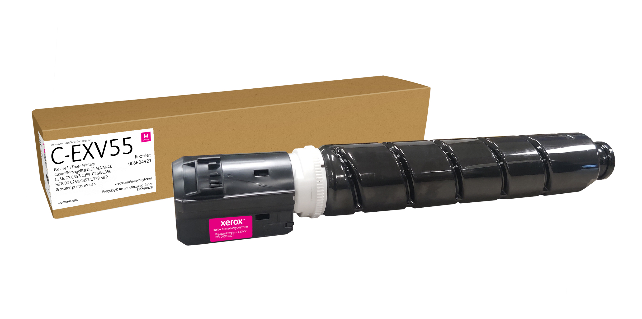 Everyday Remanufactured Everyday Magenta Remanufactured Toner by Xerox compatible with Canon C-EXV55 (2184C002AA), Standard capacity
