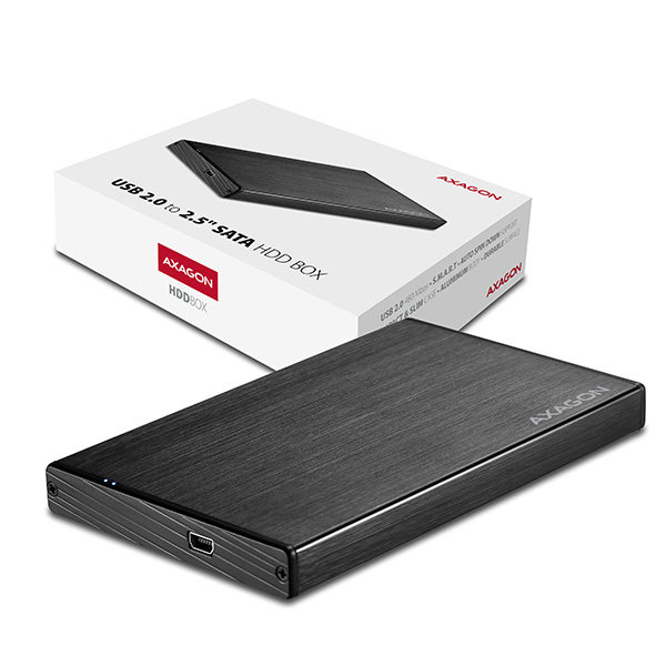 Axagon EE25-XA storage drive enclosure HDD/SSD enclosure Black 2.5