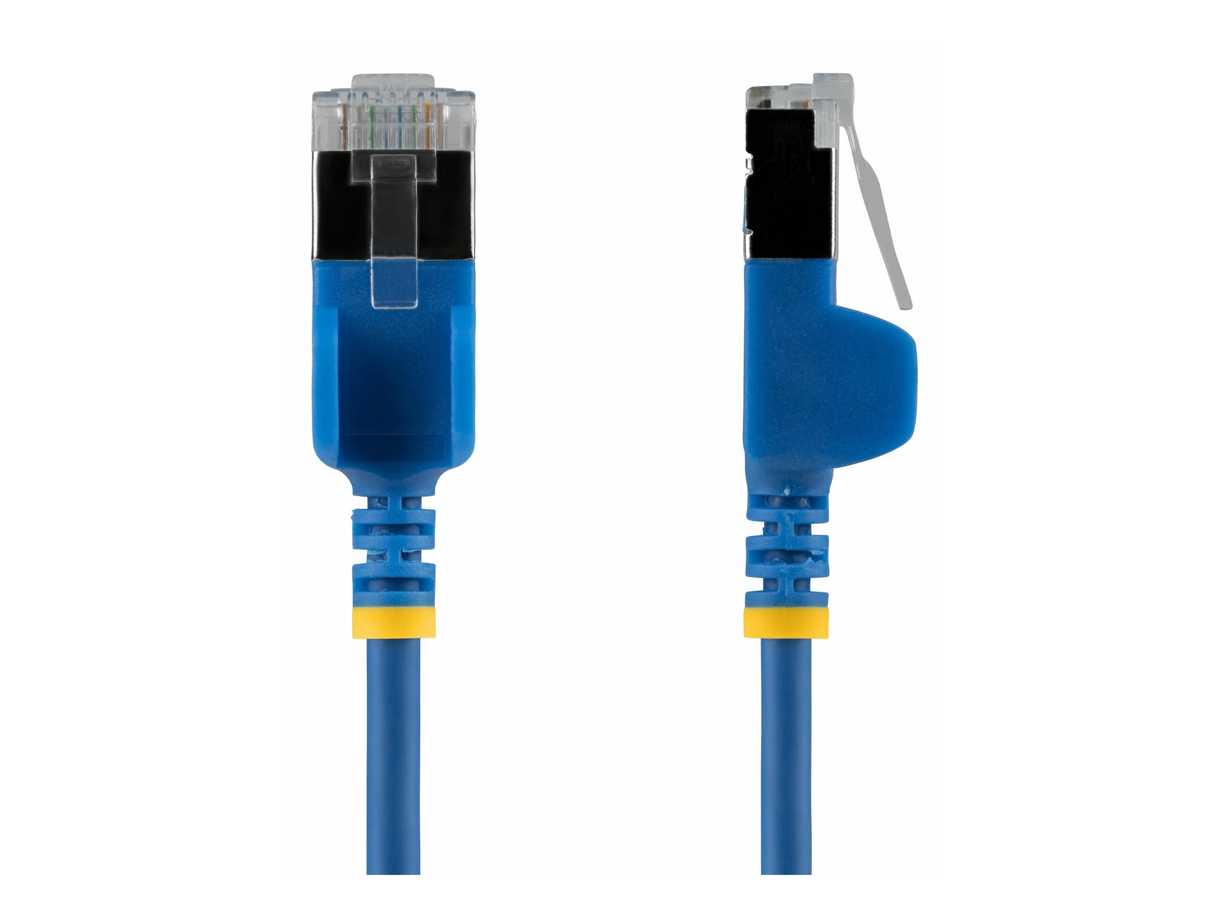 StarTech.com 30cm Blue Ultra Slim Cat6A Ethernet Cable, Snagless, FTP, Pure Bare Copper Wire, 34AWG Slim RJ45 Network Patch Cord, Individually Tested