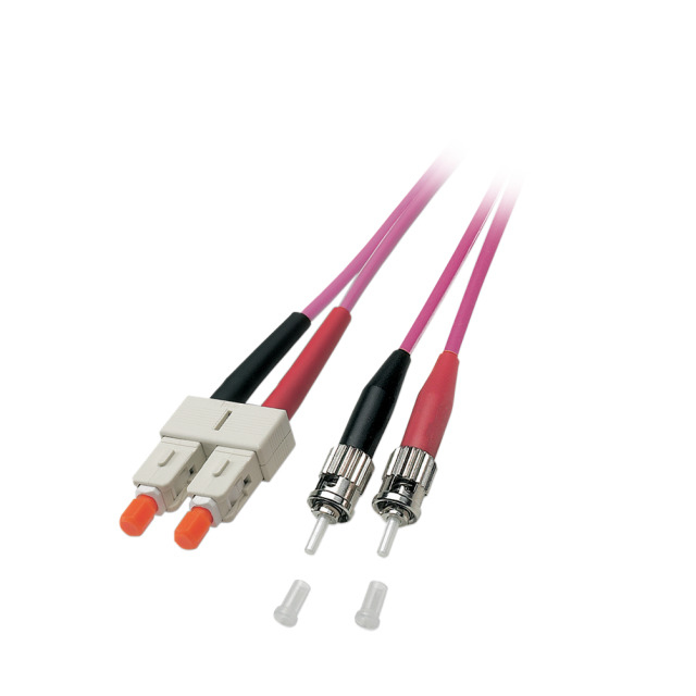 EFB Elektronik O0347.7,5 cable de fibra optica 7,5 m ST SC OM4 Prpura