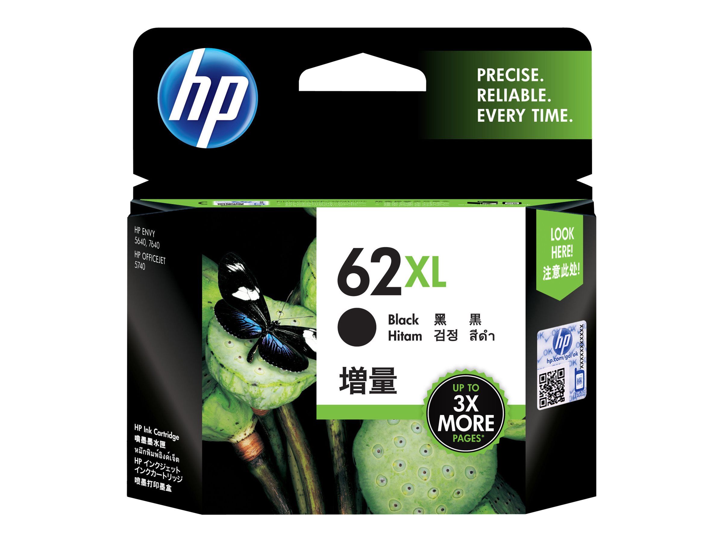 HP 62XL cartouche dencre noire grande capacit� authentique