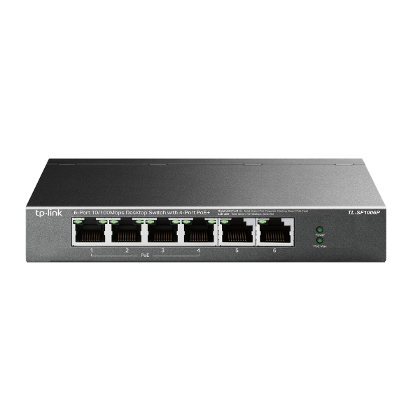 TP-Link TL-SF1006P commutateur rseau Non-gr Fast Ethernet (10/100) Connexion Ethernet, supportant lalimentation via ce port (PoE) Noir