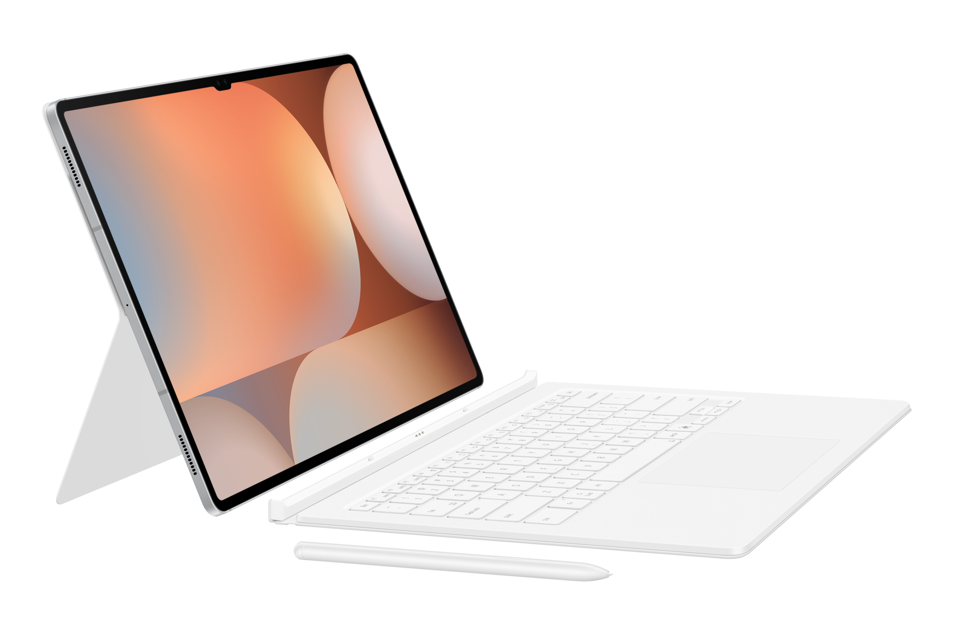 Samsung EF-DX925 QWERTZ Alemn Pogo pin Blanco
