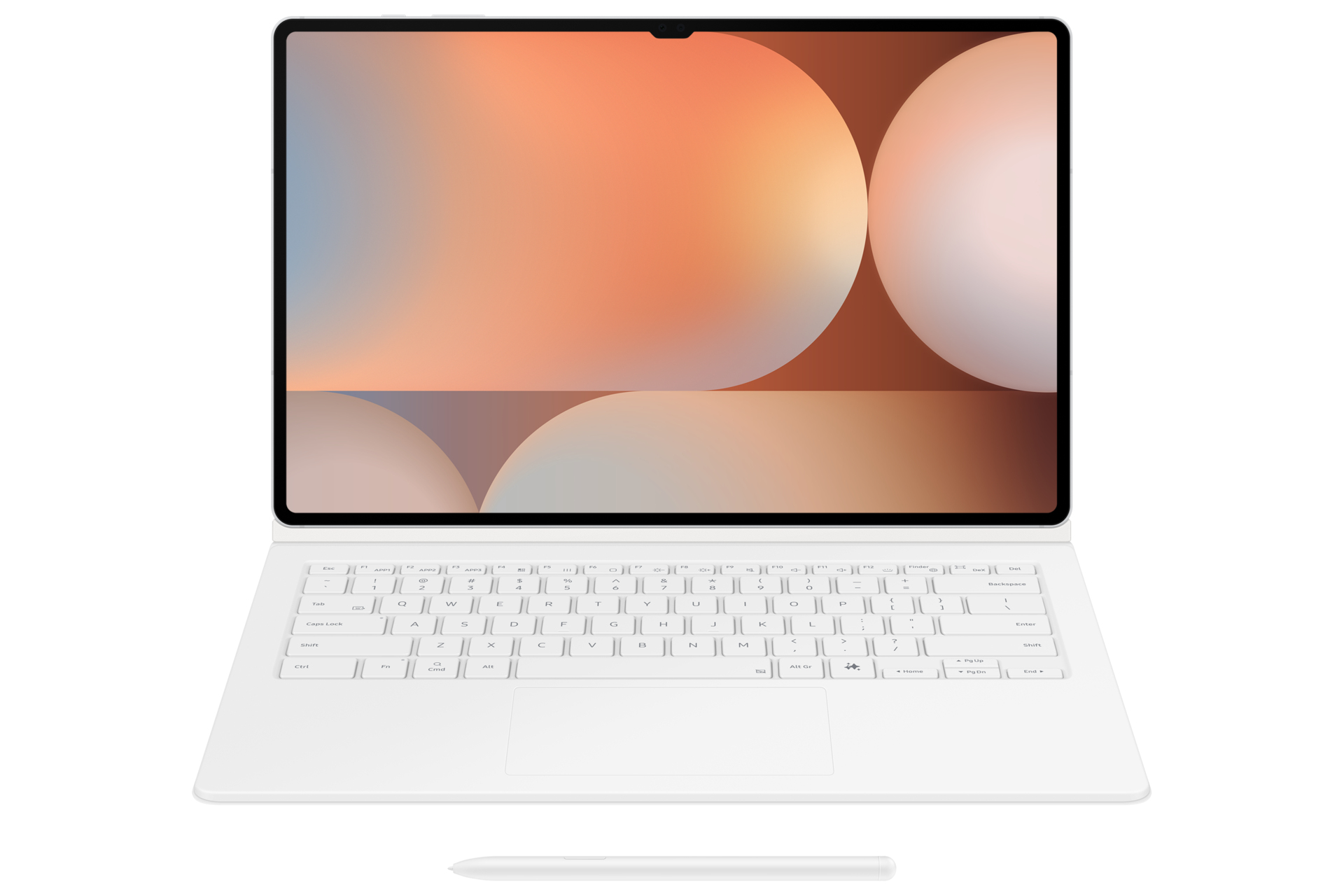 Samsung EF-DX925 QWERTZ Alemn Pogo pin Blanco