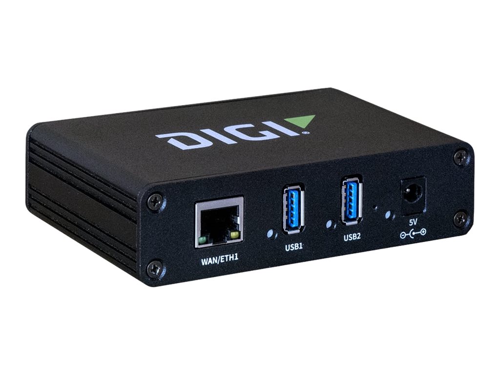 Digi AW02-G300 hub & concentrateur USB 3.2 Gen 1 (3.1 Gen 1) Type-A 1000 Mbit/s Noir