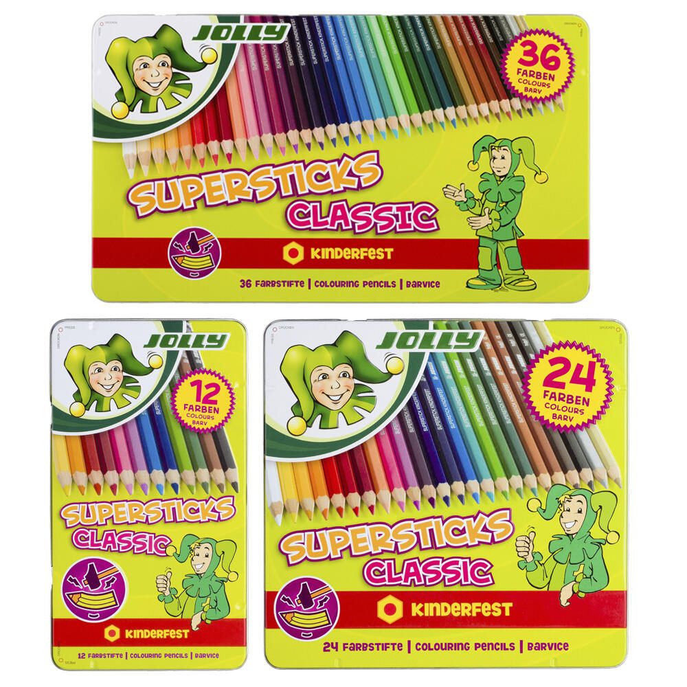 Sax 36 JOLLY SUPERSTICKS CLASSIC KINDERFEST Buntstifte farbsortiert
