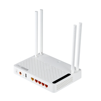 TOTOLINK A3002RU - Wi-Fi 5 (802.11ac) - Dual-Band (2,4 GHz/5 GHz) - Eingebauter Ethernet-Anschluss - Wei� - Tabletop-Router