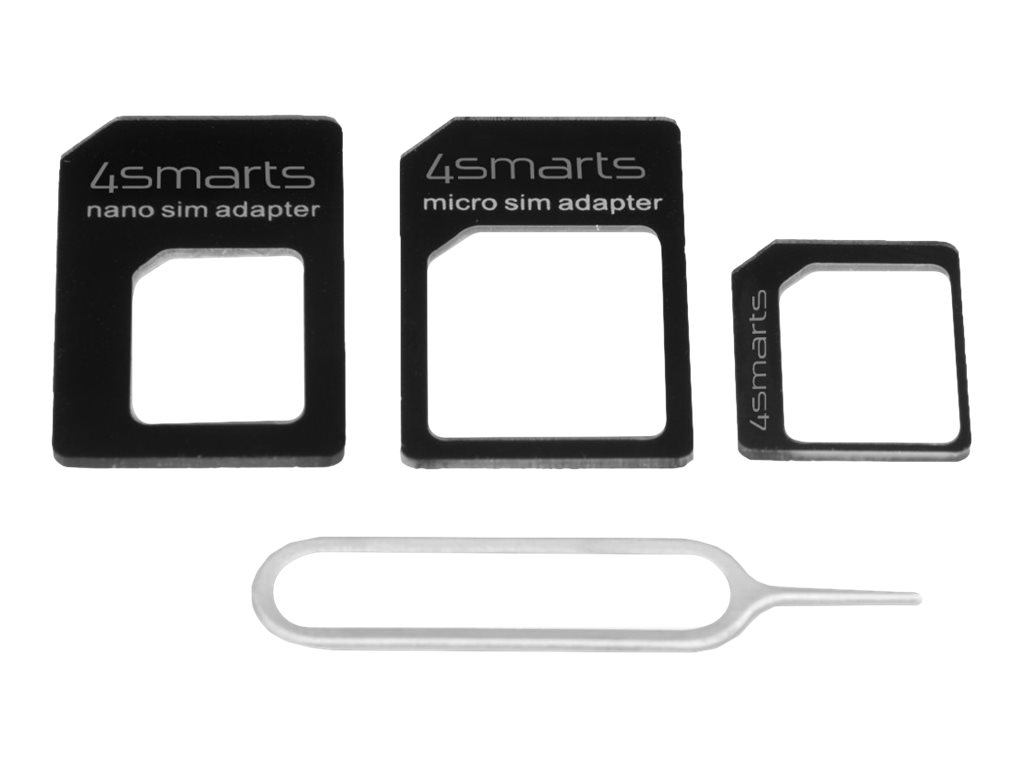 4smarts Adapterkit fr SIM-Karte - Schwarz