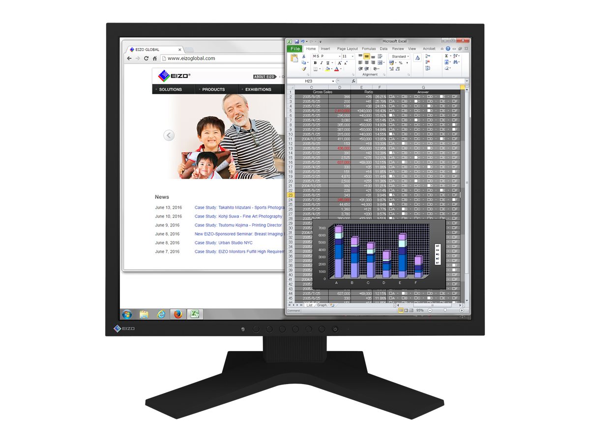 EIZO FlexScan S1934H - LED-Monitor - 48.1 cm (19)