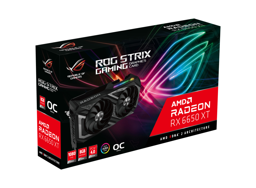 ASUS Radeon RX 6650 XT Republic of ROG-STRIX-RX6650XT-O8G-GAMING