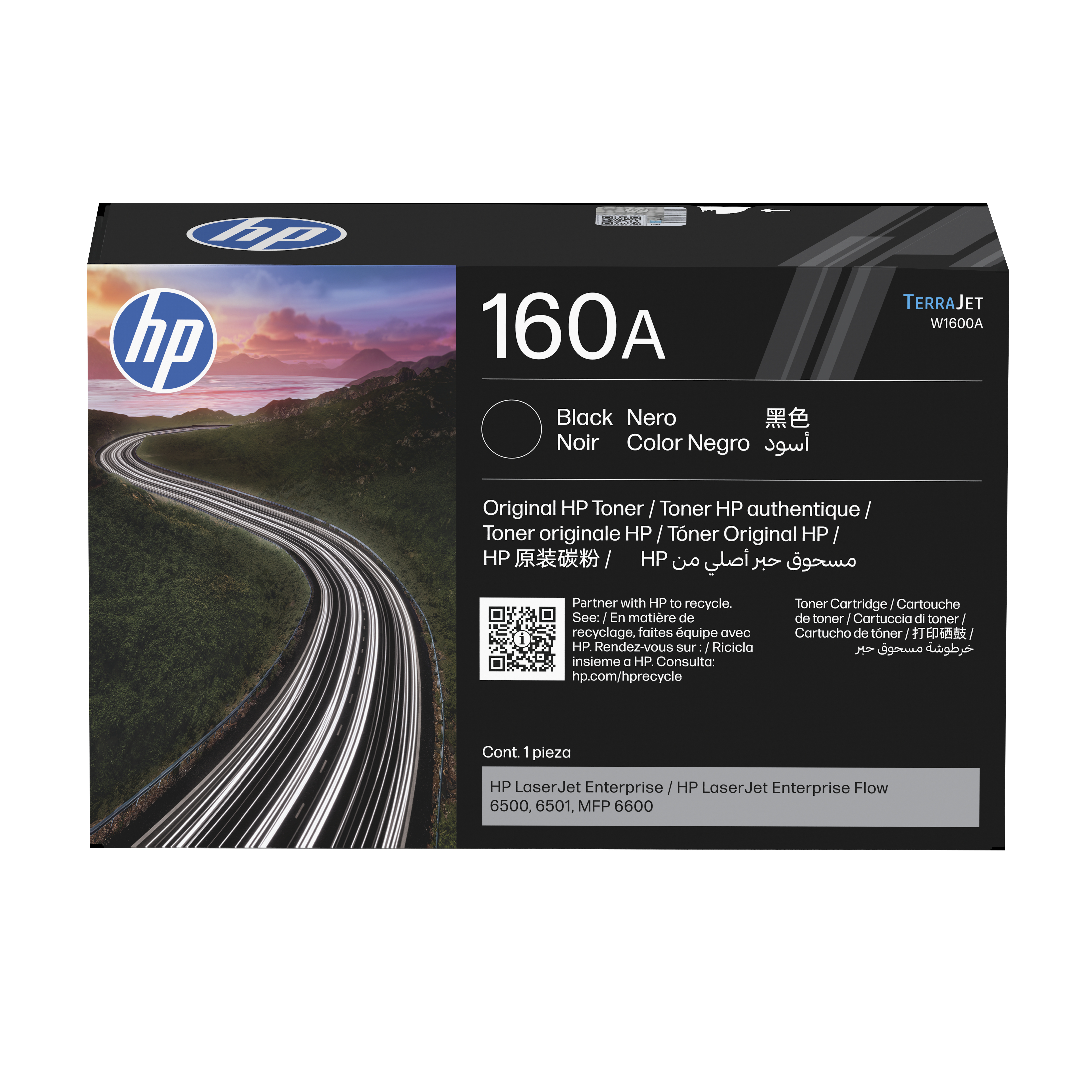 HP 160A - Schwarz - original - LaserJet - Tonerpatrone (W1600A)