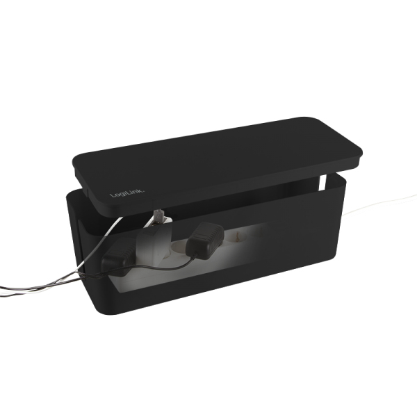 LogiLink KAB0077 organizador de cables Universal Caja de cables Negro 3 pieza(s)