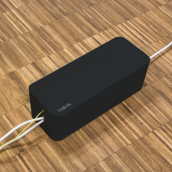 LogiLink KAB0077 organizador de cables Universal Caja de cables Negro 3 pieza(s)