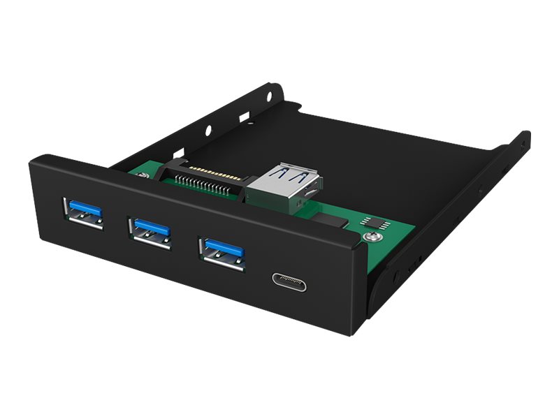 ICY BOX IB-HUB1418-i3 - Hub - 3 x SuperSpeed USB 3.0 + 1 x USB-C