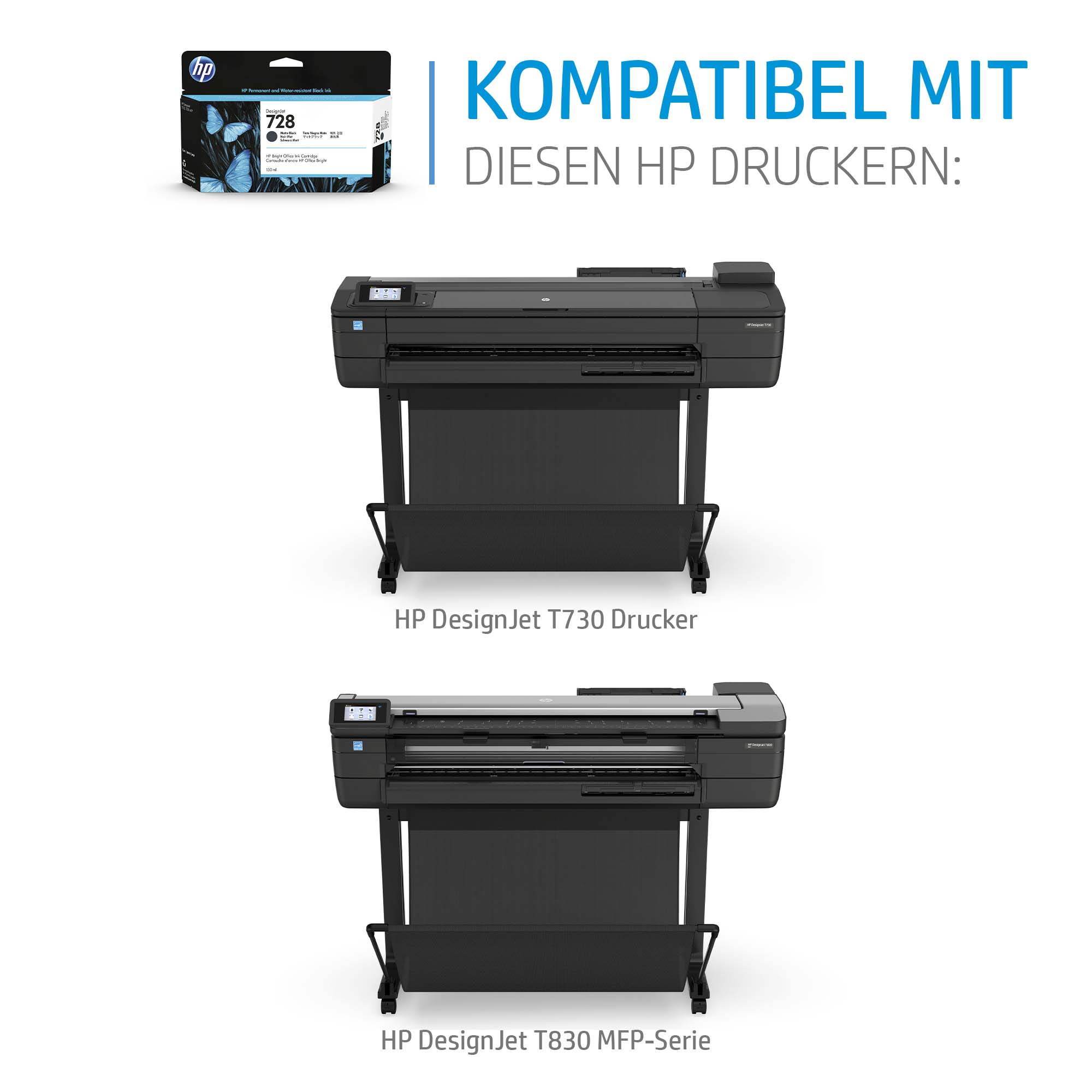 HP 729 - F9J81A - Druckkopf-Austauschset - f�r DesignJet T730, T830