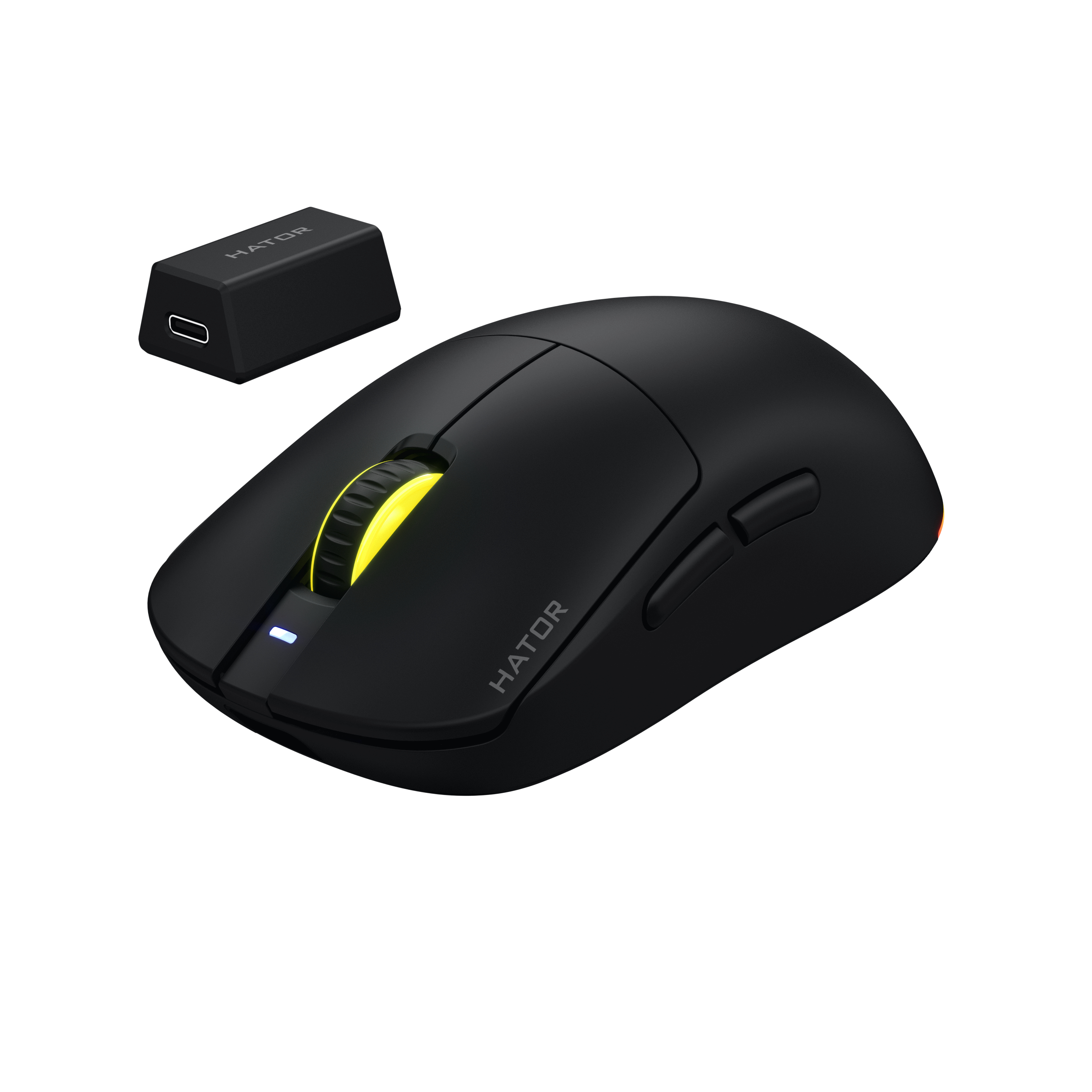 HATOR Quasar 3 Ultra 8K Wireless mouse Gaming Ambidestro RF Wireless + Bluetooth + USB Type-A Ottico 30000 DPI