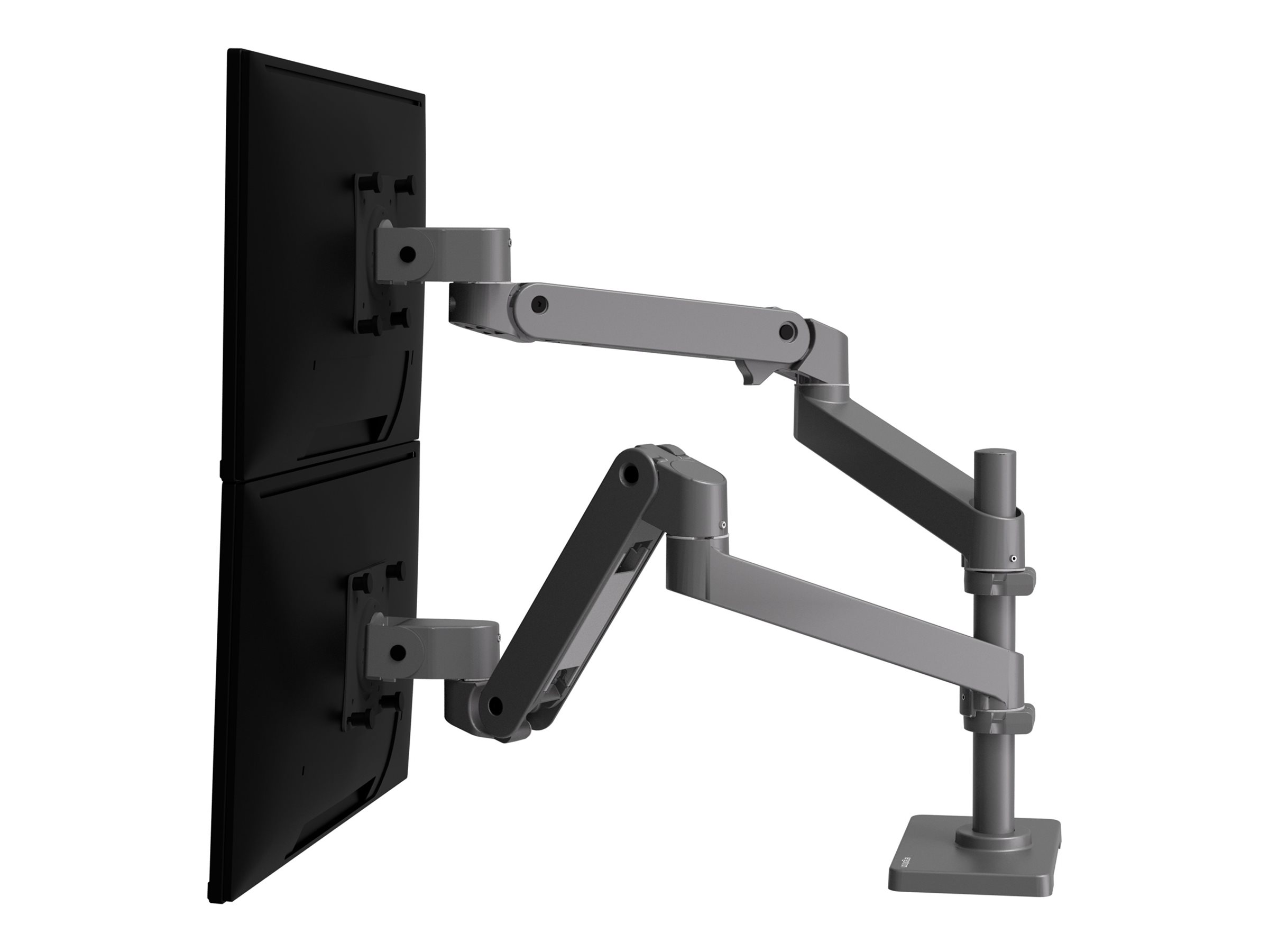Ergotron LX Pro - Befestigungskit (Doppelarm) - modular - fr 2 LCD-Displays - Aluminium - Dunkelgrau - Bildschirmgre: bis zu 68,6 cm (bis zu 27 Zoll)