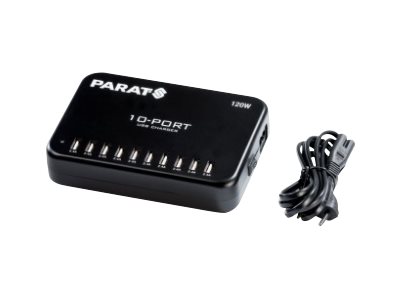 PARAT PARAPROJECT MC10 - Netzteil - 120 Watt - 2.4 A - 10 Ausgabeanschlussstellen (USB)
