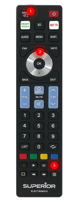 Superior Electronics Ready5 Smart remote control IR Wireless TV Press buttons