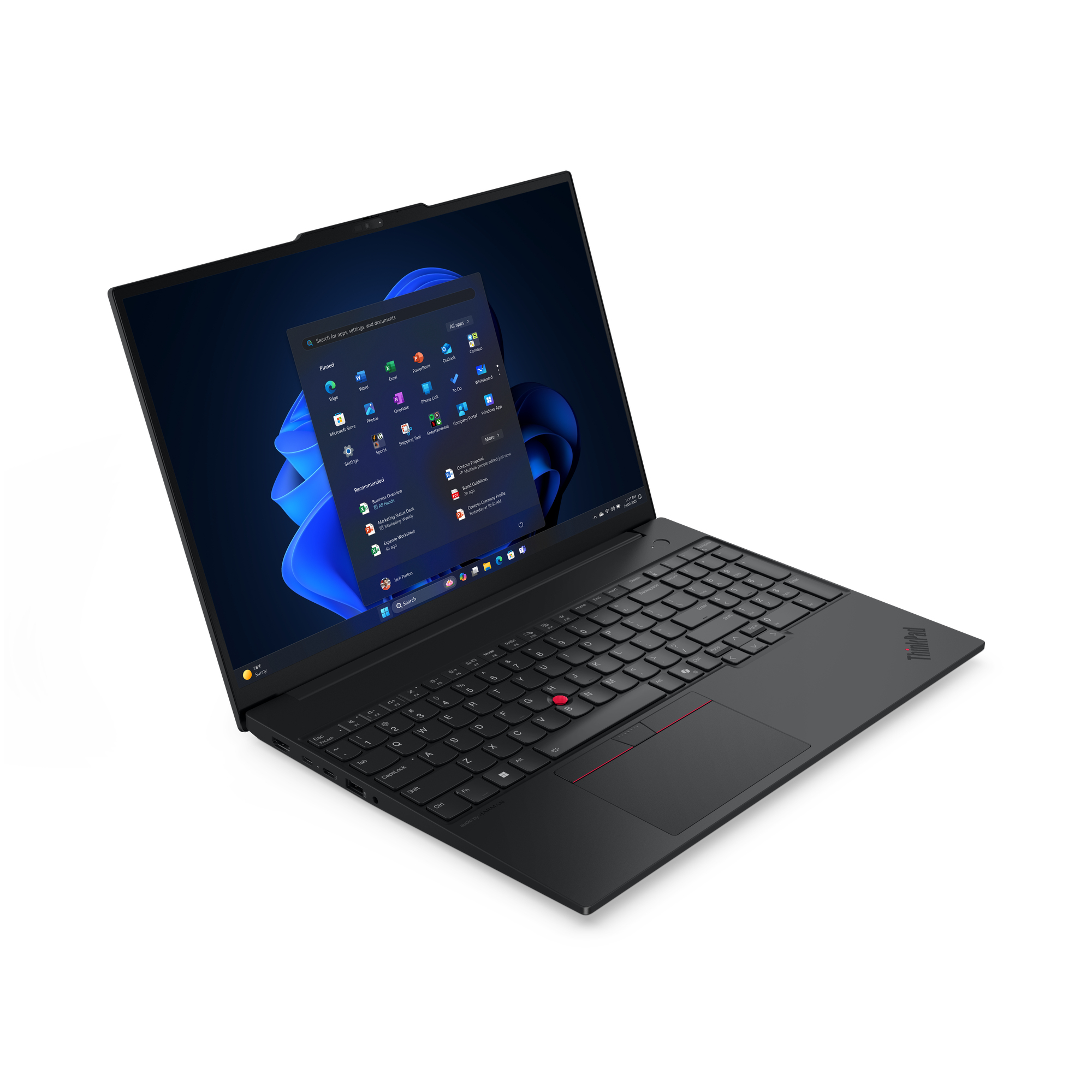Lenovo ThinkPad E16 Gen 3 (Intel) Copilot+ PC Intel Core Ultra 7 258V Port�til 40,6 cm (16) WQXGA 32 GB LPDDR5x-SDRAM 1 TB SSD Wi-Fi 6E (802.11ax) Windows 11 Pro Alem�n Negro