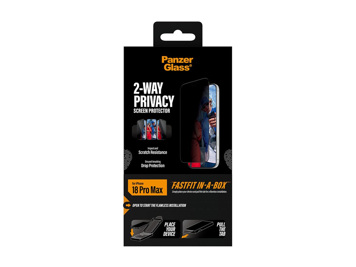 PanzerGlass Bildschirmschutz f�r Handy - ultra-breite Passform mit FASTFIT IN-A-BOX