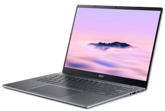 Acer Chromebook Plus 514 CBE594-3-TCO - Intel N-series N355 / 1.9 GHz - Chrome OS - Intel Graphics - 8 GB RAM - 128 GB SSD 3D Triple-Level Cell (TLC)