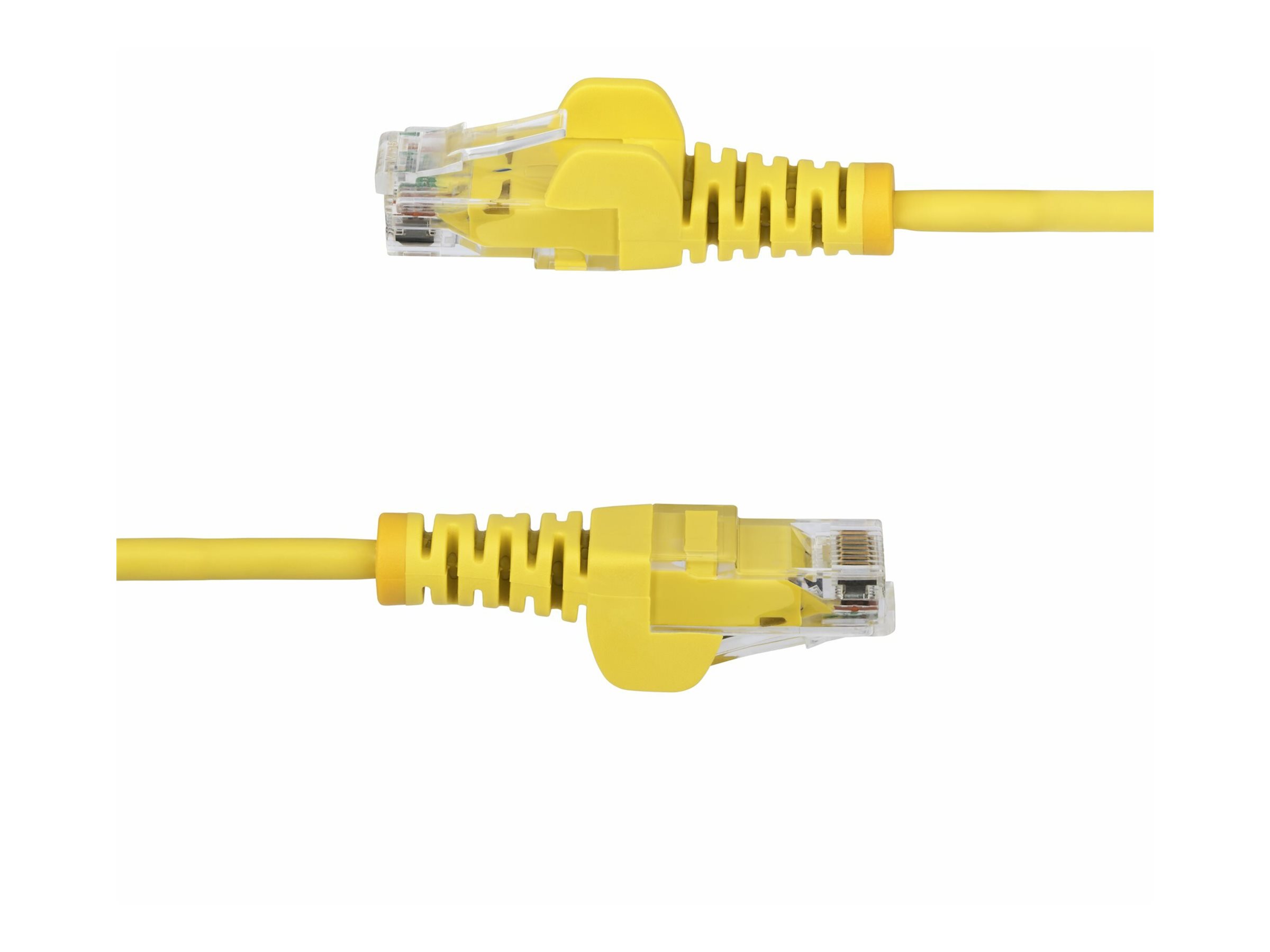 StarTech.com Cble Ethernet CAT6 Jaune Fin de 2m, Sans Accroc, 100W PoE, UTP, LSZH, Fil de Cuivre Pur 28AWG, Cordon Patch Rseau RJ45 avec Serre-Cble, Contrl Fluke