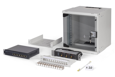 DIGITUS Netzwerk-Set SOHO Pro, 254 mm (10) - 6HE, 315 x 300 mm (B x T)