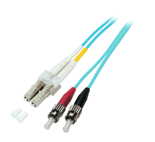 EFB Elektronik O0313.20 fibre optic cable 20 m LC ST OM3 Turquoise