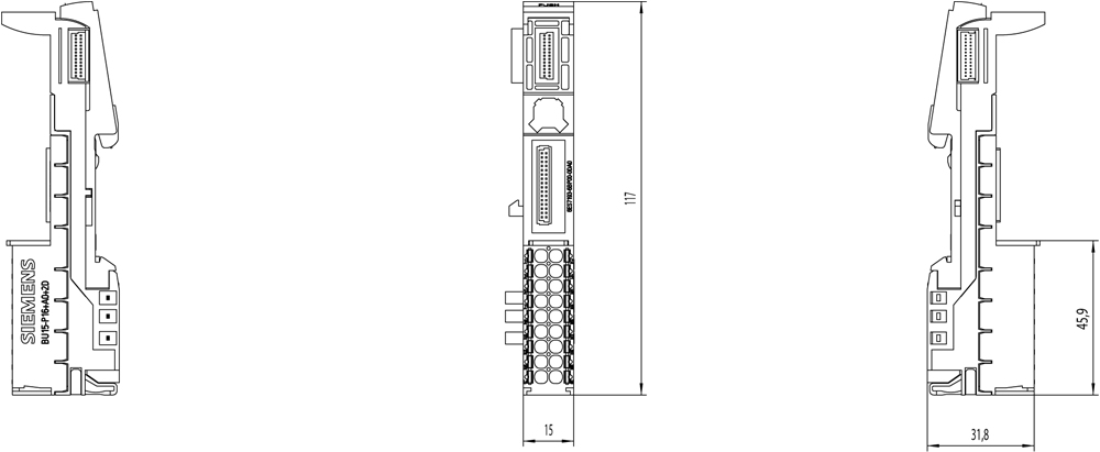 Siemens 6ES7193-6BP00-0DA0 terminal lectrique