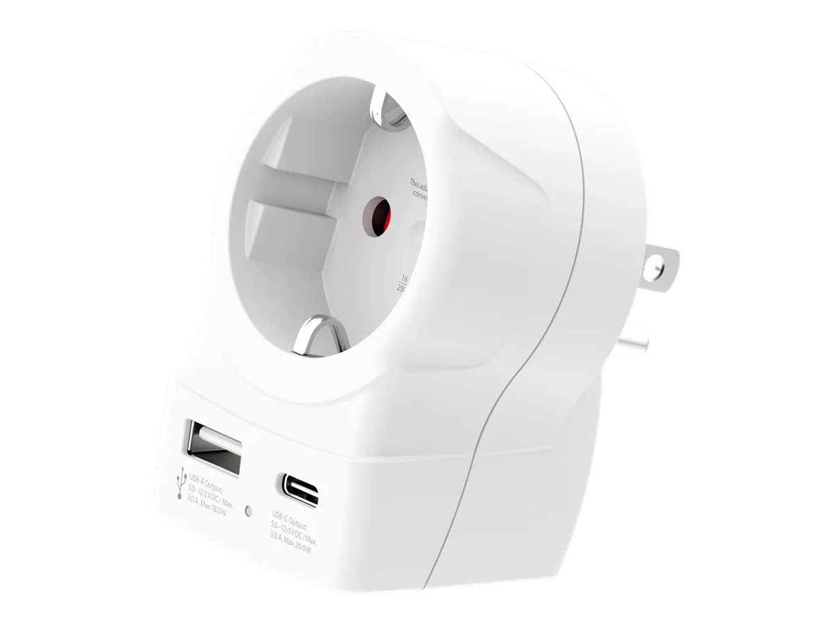 SKROSS Europe to US USB AC20PD - Adapter f�r Power Connector - Typ B (M)