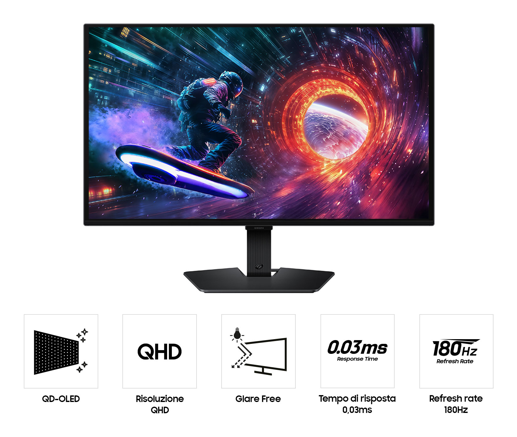 Samsung G50F pantalla para PC 68,6 cm (27) 2560 x 1440 Pixeles Quad HD OLED Negro